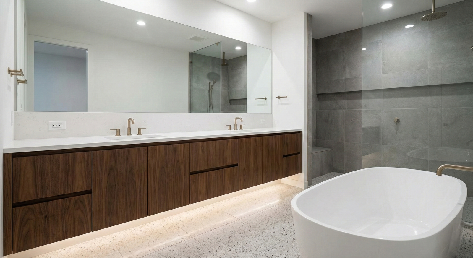 Slab Bathroom Cabinet