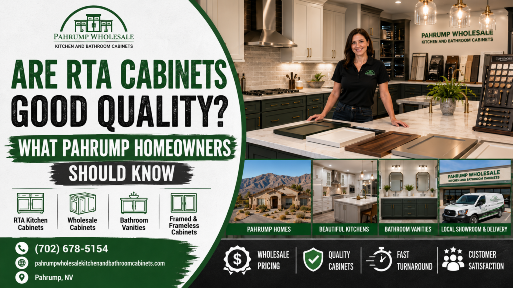 Good quality RTA cabinets for Pahrump homeowners from Pahrump Wholesale Kitchen and Bathroom Cabinets
