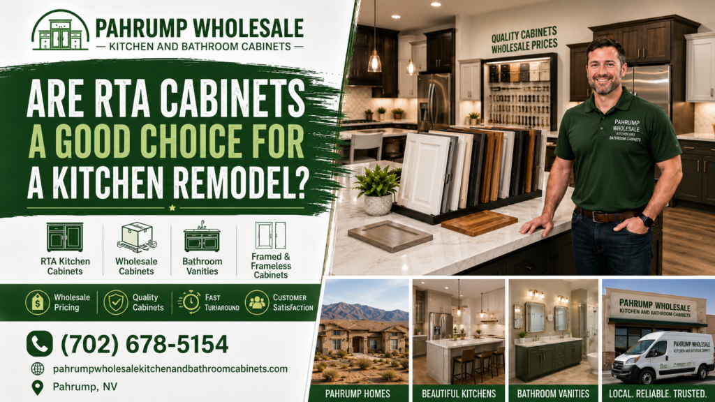 RTA cabinets for a kitchen remodel in Pahrump NV from Pahrump Wholesale Kitchen and Bathroom Cabinets