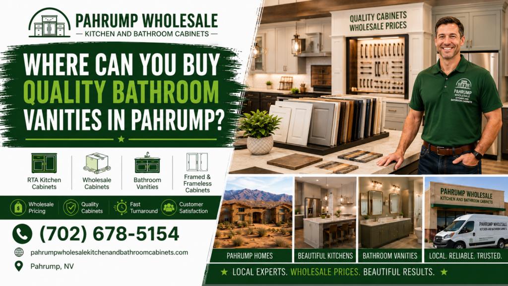 Quality bathroom vanities in Pahrump NV from Pahrump Wholesale Kitchen and Bathroom Cabinets